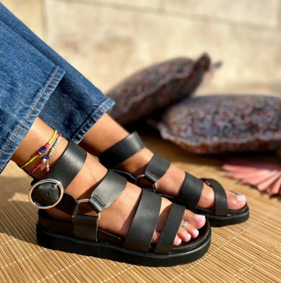 Abby Pastelle Paris Cuir Noir