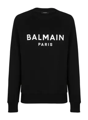BALMAIN  Sweat-shirt imprimé balmain paris - Noir