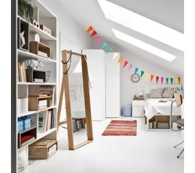 Bibliothèque Multi-rangements 6 Niveaux H206 Cm - Blanc