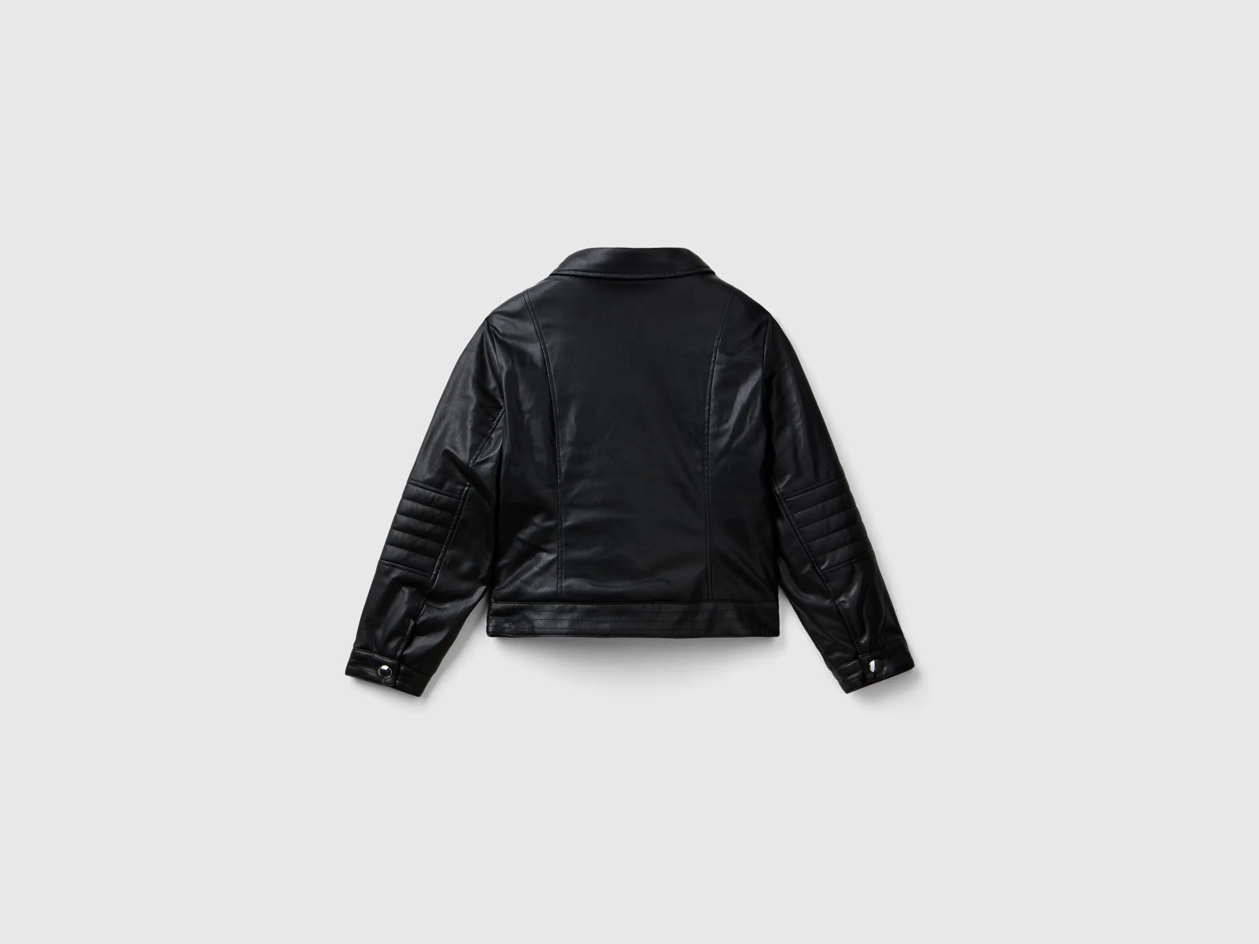 Blouson biker en tissu enduit