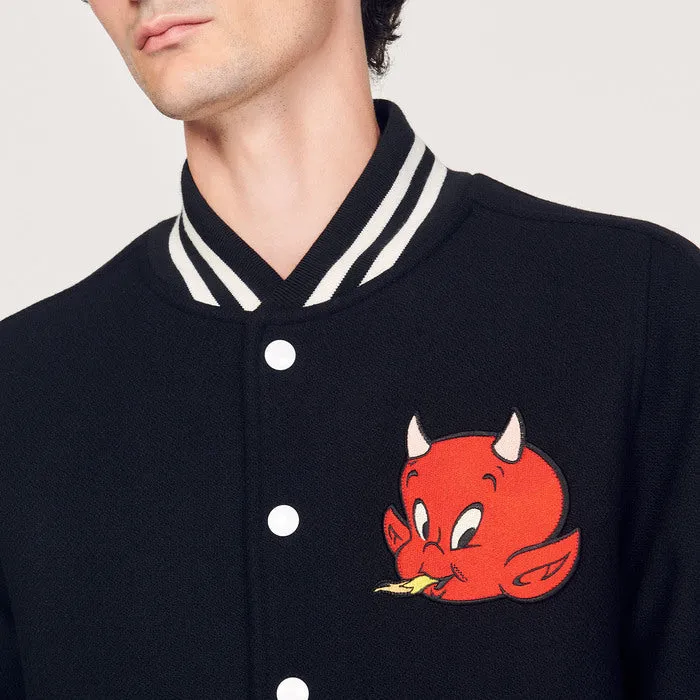 Blouson teddy en drap de laine Hot Stuff