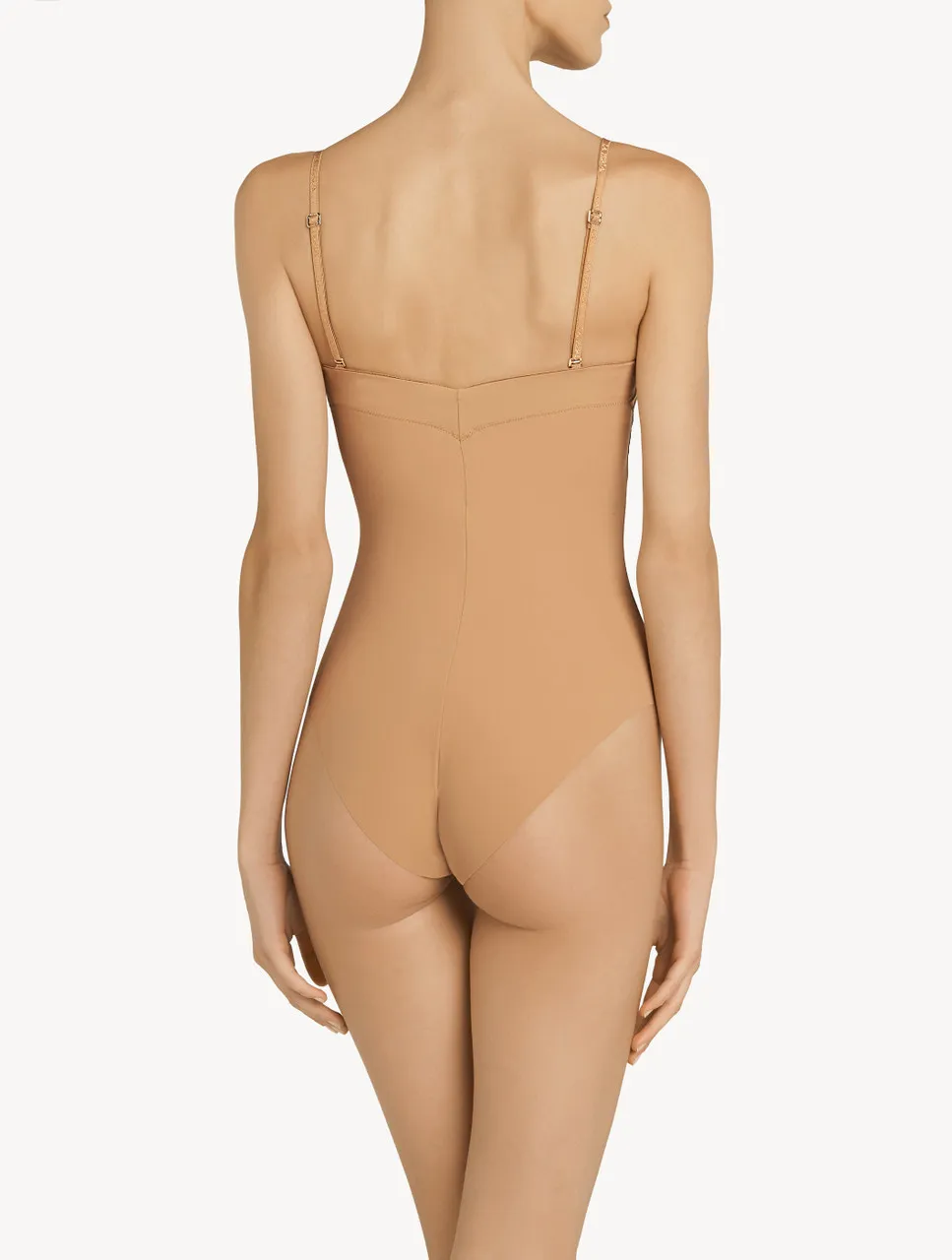 Body couleur café amaretto avec soutien-gorge à armature ultra-plongeant et ampliforme