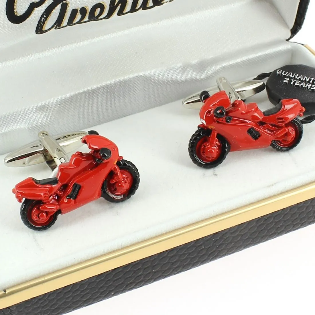 Boutons de manchette, Moto rouge