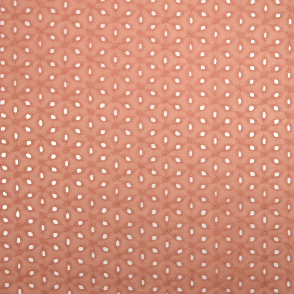 Broderie anglaise Konohana vieux rose
