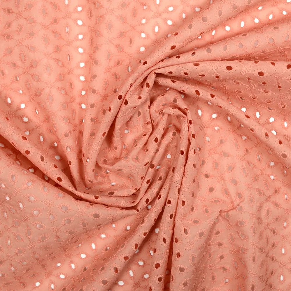 Broderie anglaise Konohana vieux rose