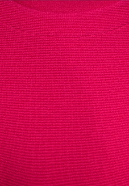 CECIL T-shirt ottoman avec bouton décoratif 