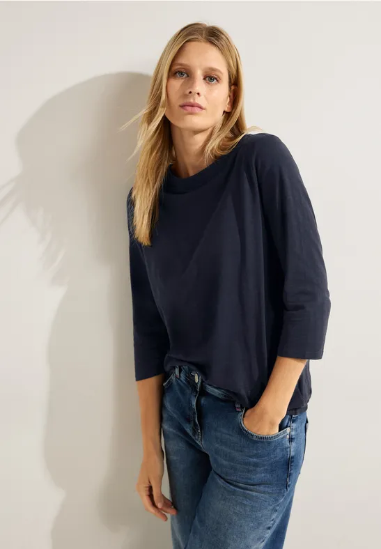 CECIL T-shirt à encolure bateau 