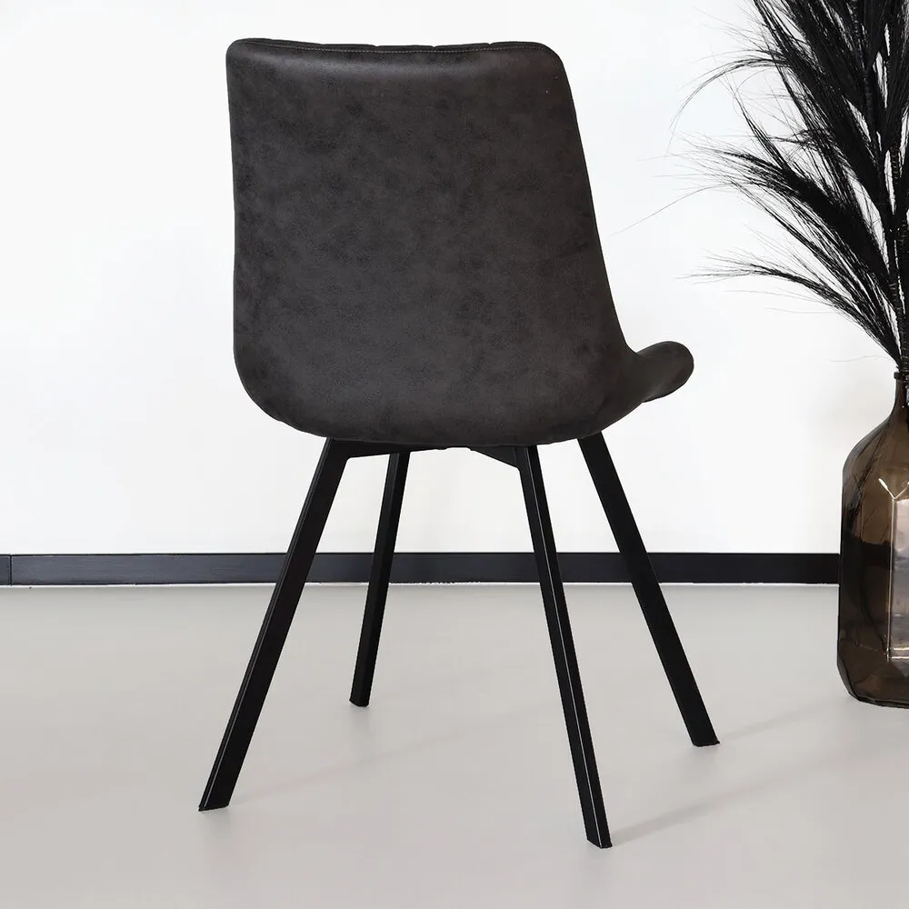 Chaise de salle à manger Susta noir