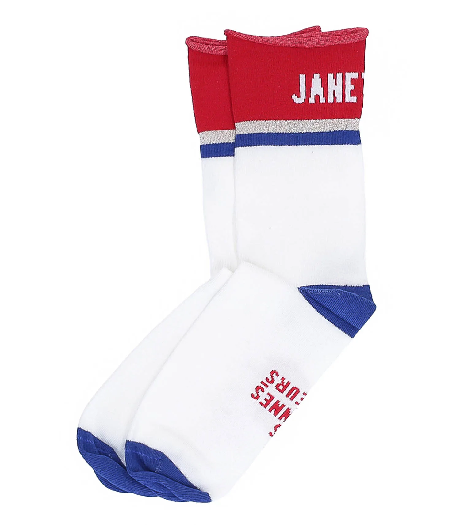 Chaussettes Janette Rouge/Bleu LES BONNES SOEURS - Jane de Boy