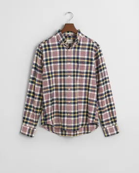 Chemise regular fit en flanelle à motif écossais