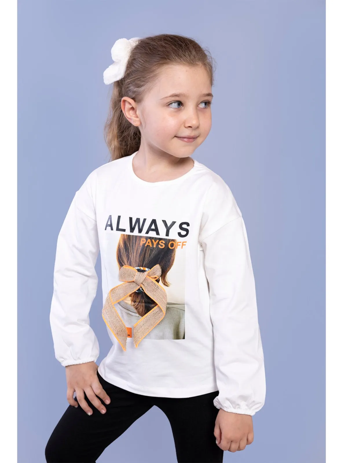 Ecru Girls` Sweatshirt