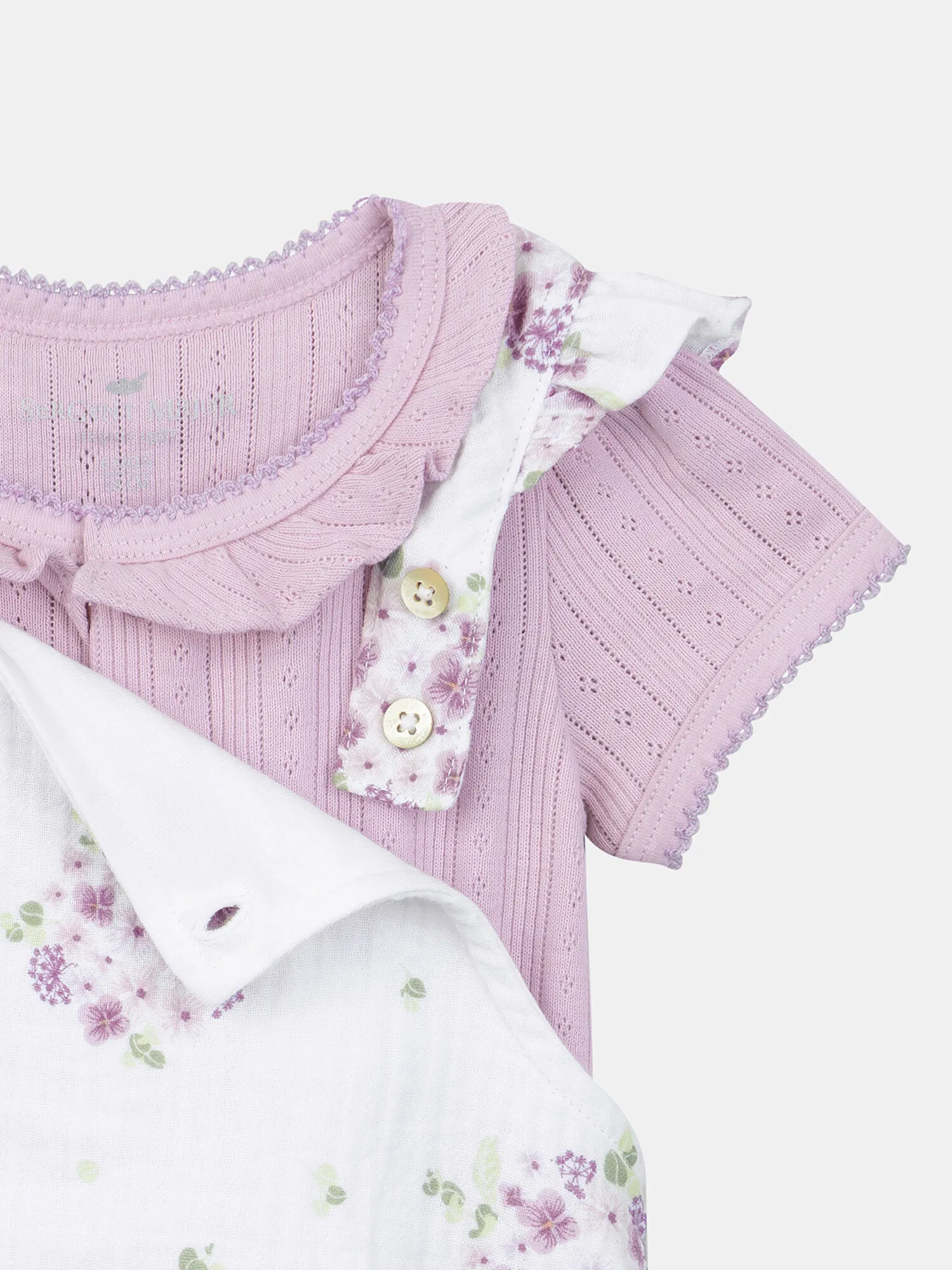 Ensemble body et barbotteuse en gaze de coton