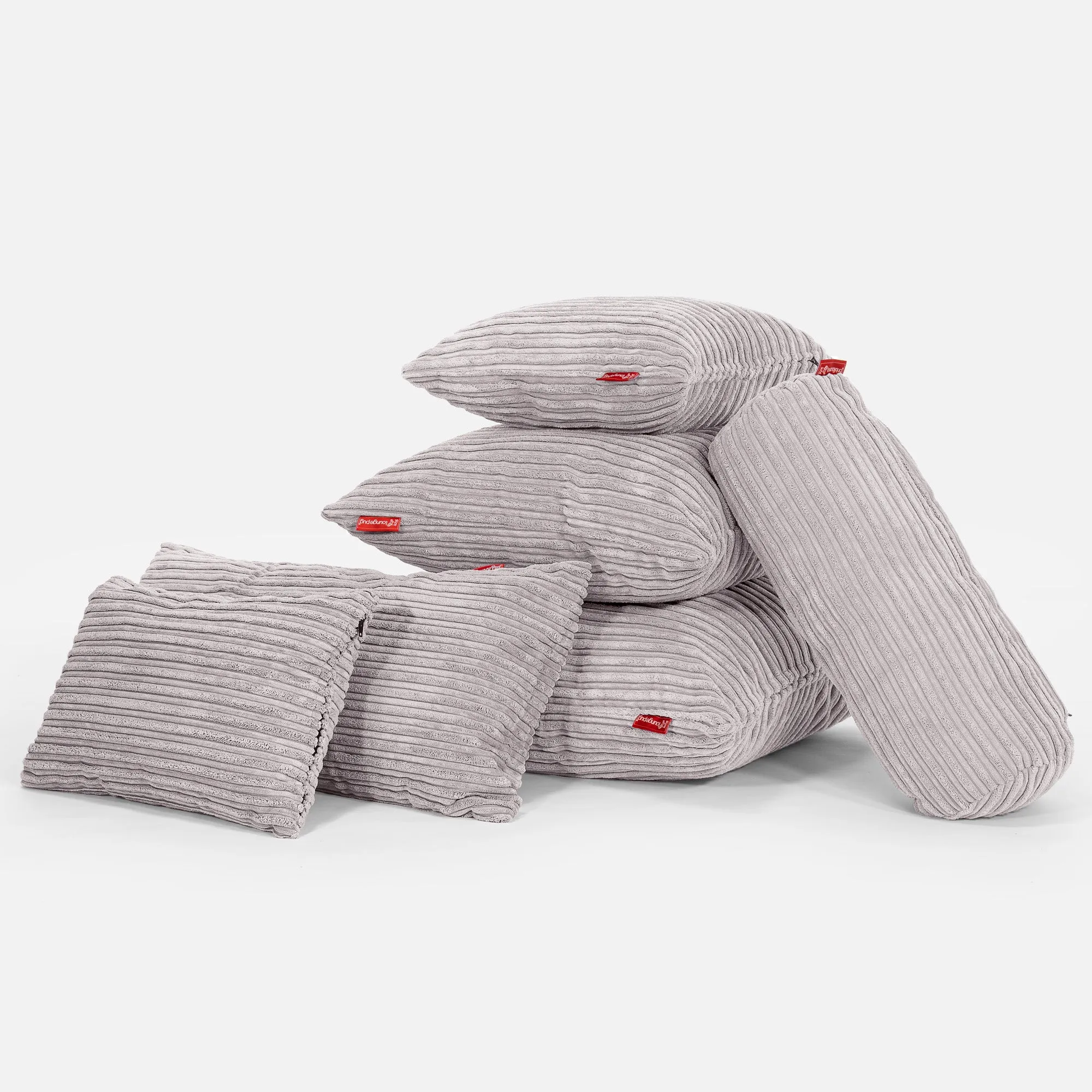 Housse de Coussin Rectangulaire 35 x 50cm - Ctelé Gris Argent