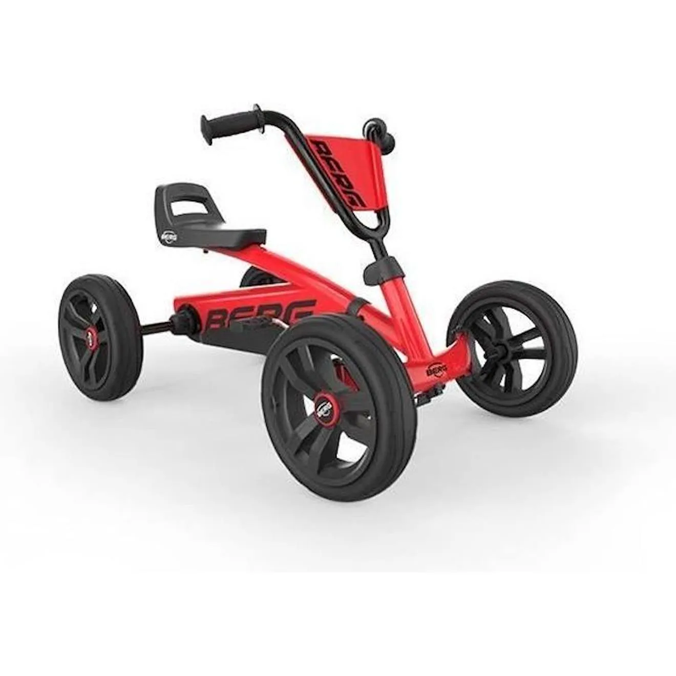 Kart à pédales Buzzy Red - BERG - Pour les 2 à 5 ans - Volant et siège réglables - Pneus super silencieux EVA rouge - Berg Toys