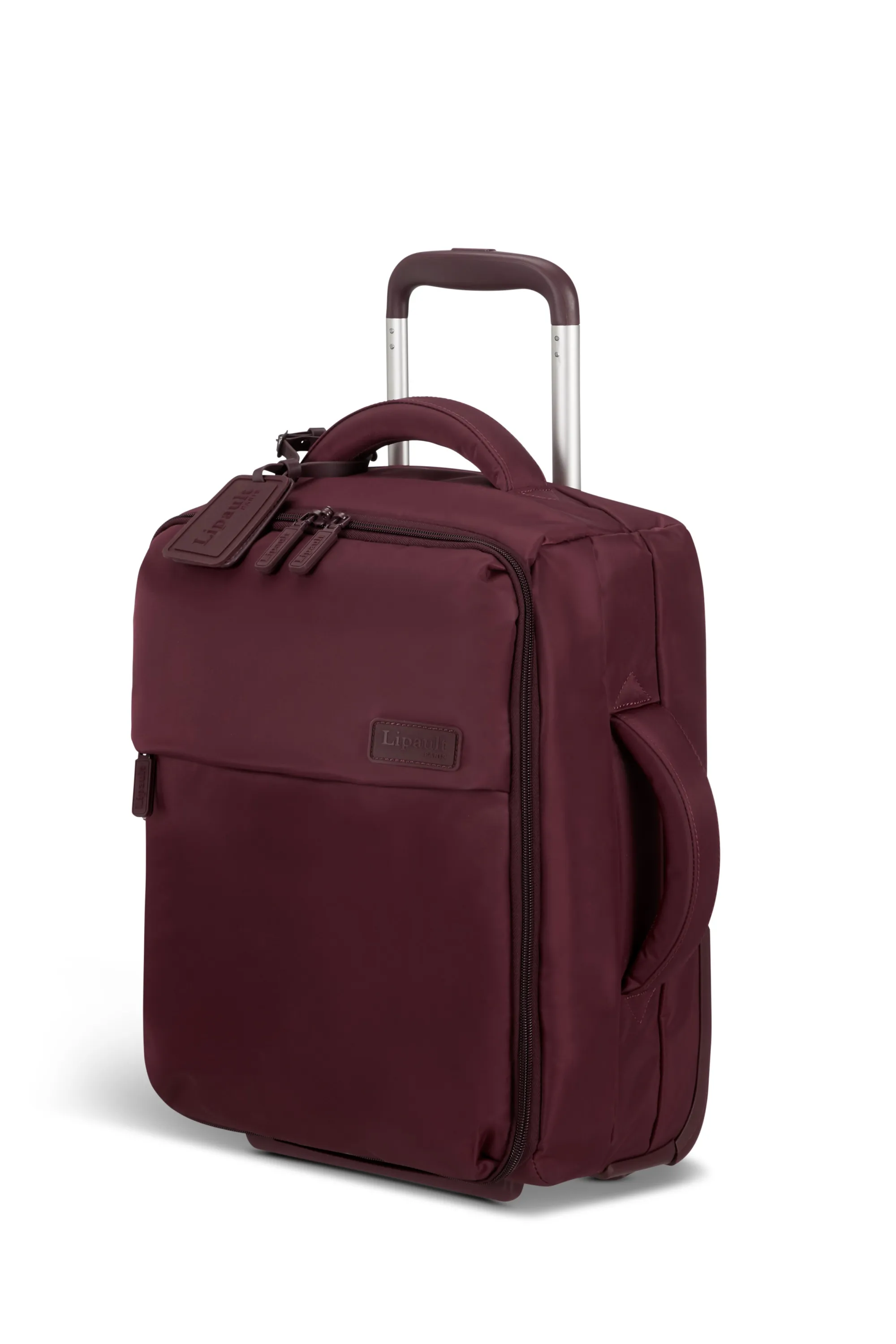 LIPAULT PARIS  Foldable plume valise 2 roues taille s - Rouge