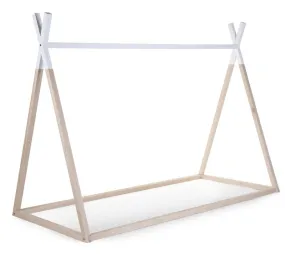 Lit enfant Tipi 90 x 200 cm Naturel/Blanc