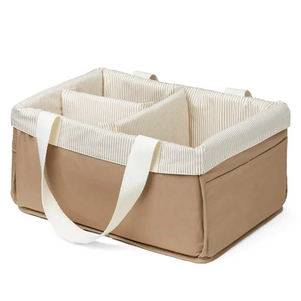 Panier de Rangement - Classic Stripes Camel