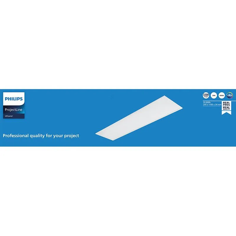 Panneau LED 120X30Cm Philips ProjectLine | leonleds.com