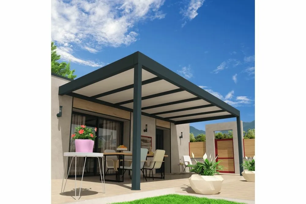 Pergola isotoit® modern gris anthracite 6,26x3,00m
