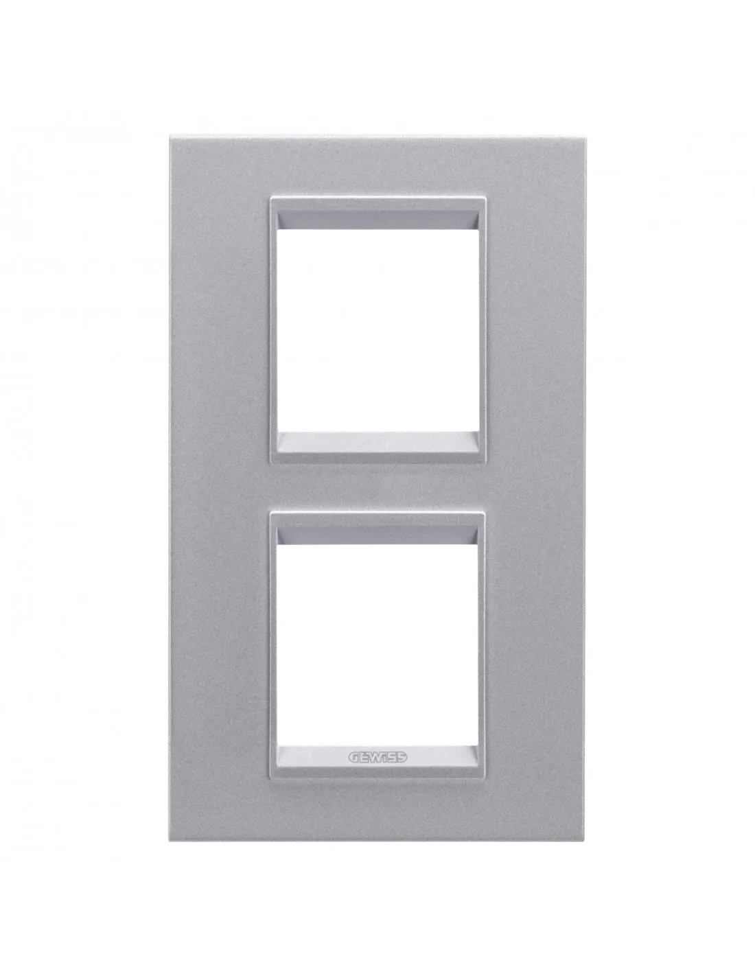 PLAQUE LUX 2+2P V TITANE GEWISS GW16224YT