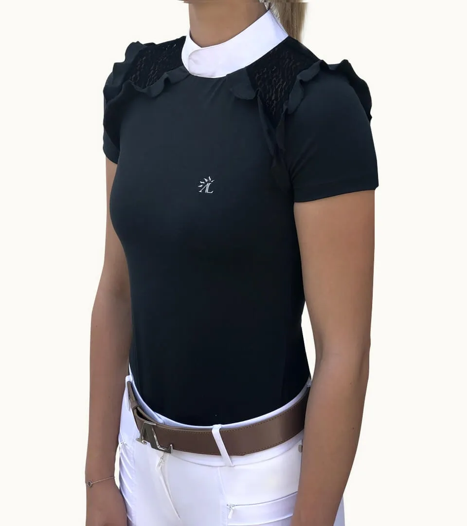 Polo Louve Noir Graphite