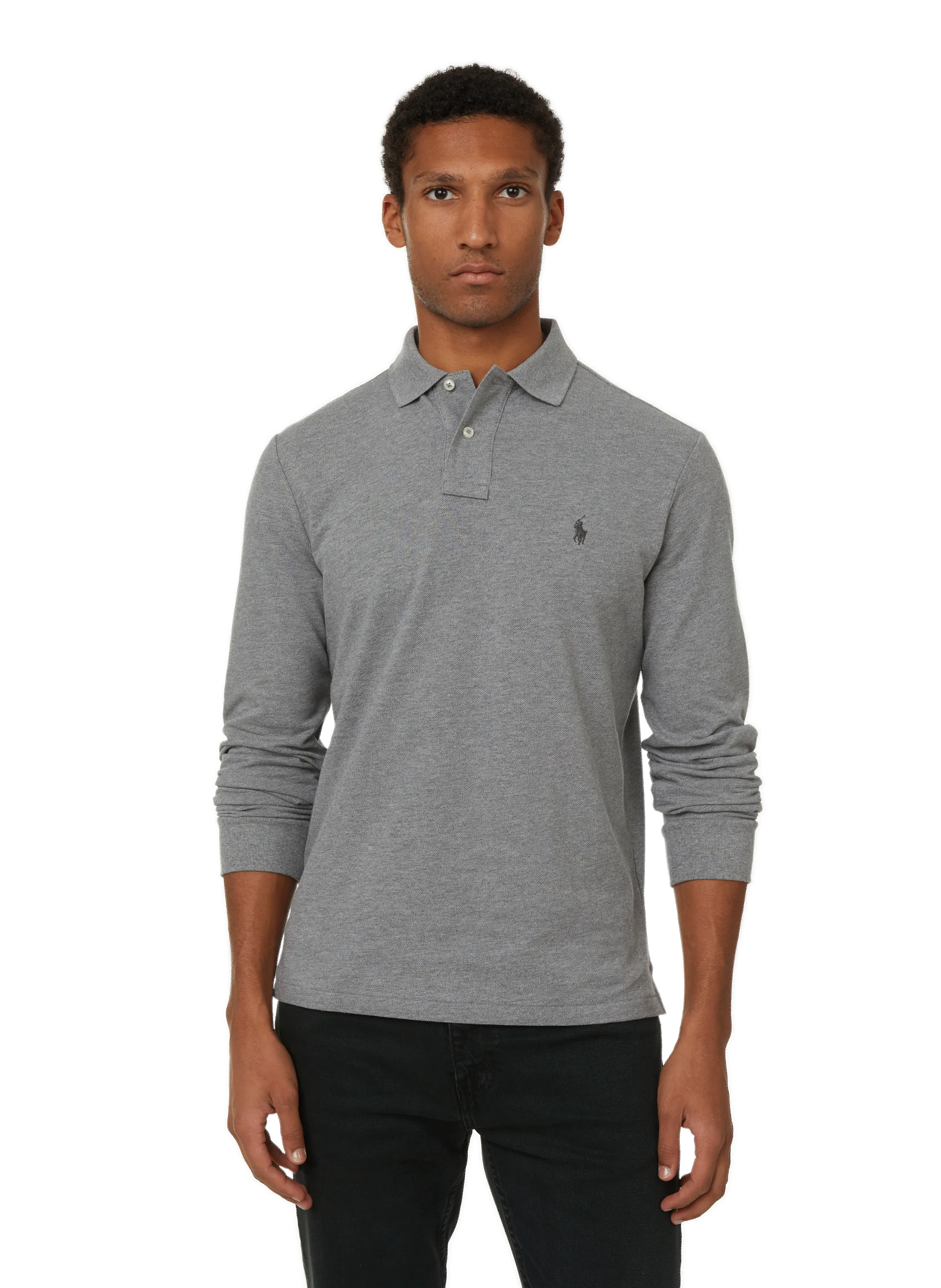 POLO RALPH LAUREN  Polo en coton piqué - Gris