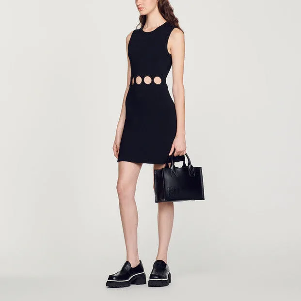 Robe courte ajourée