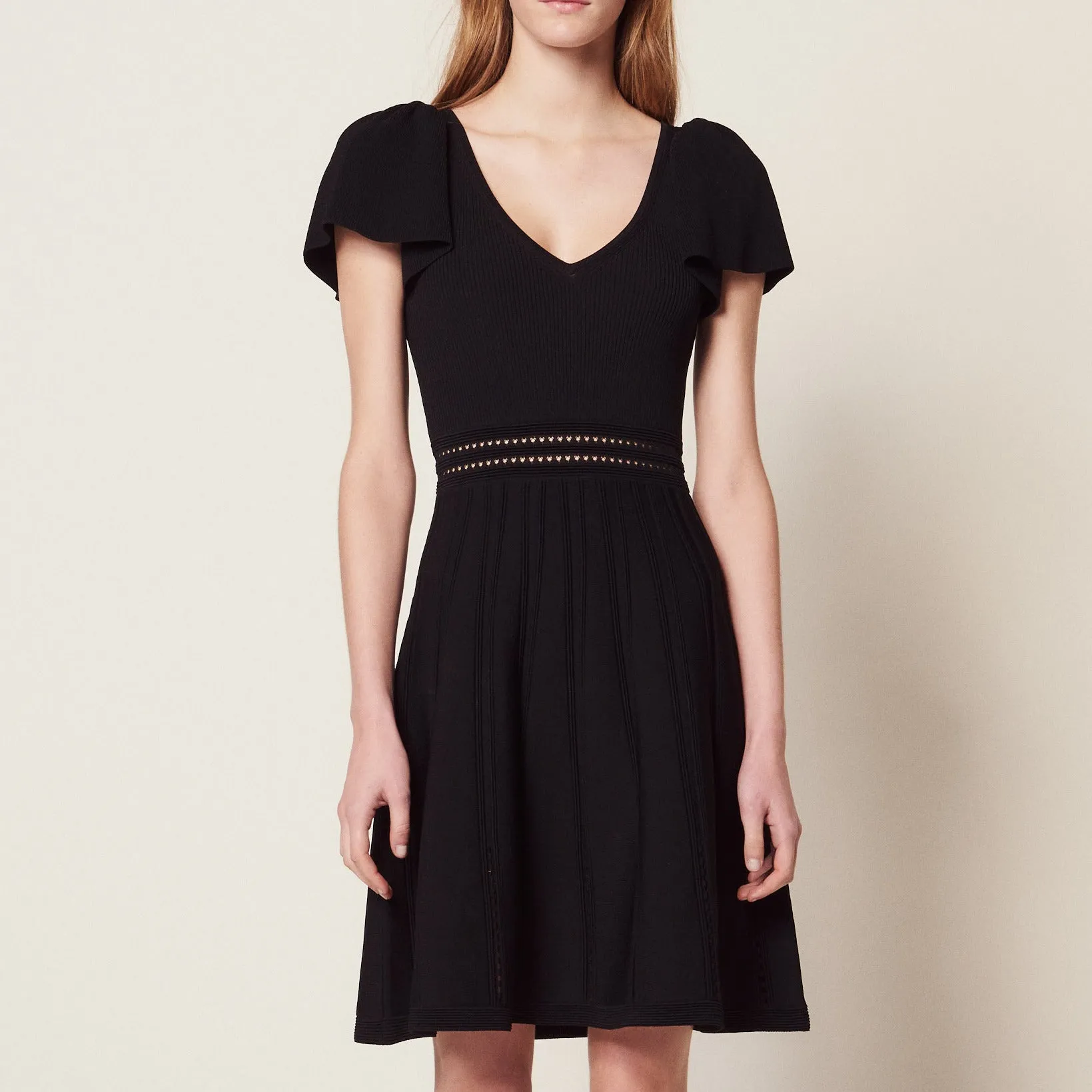 Robe courte en maille