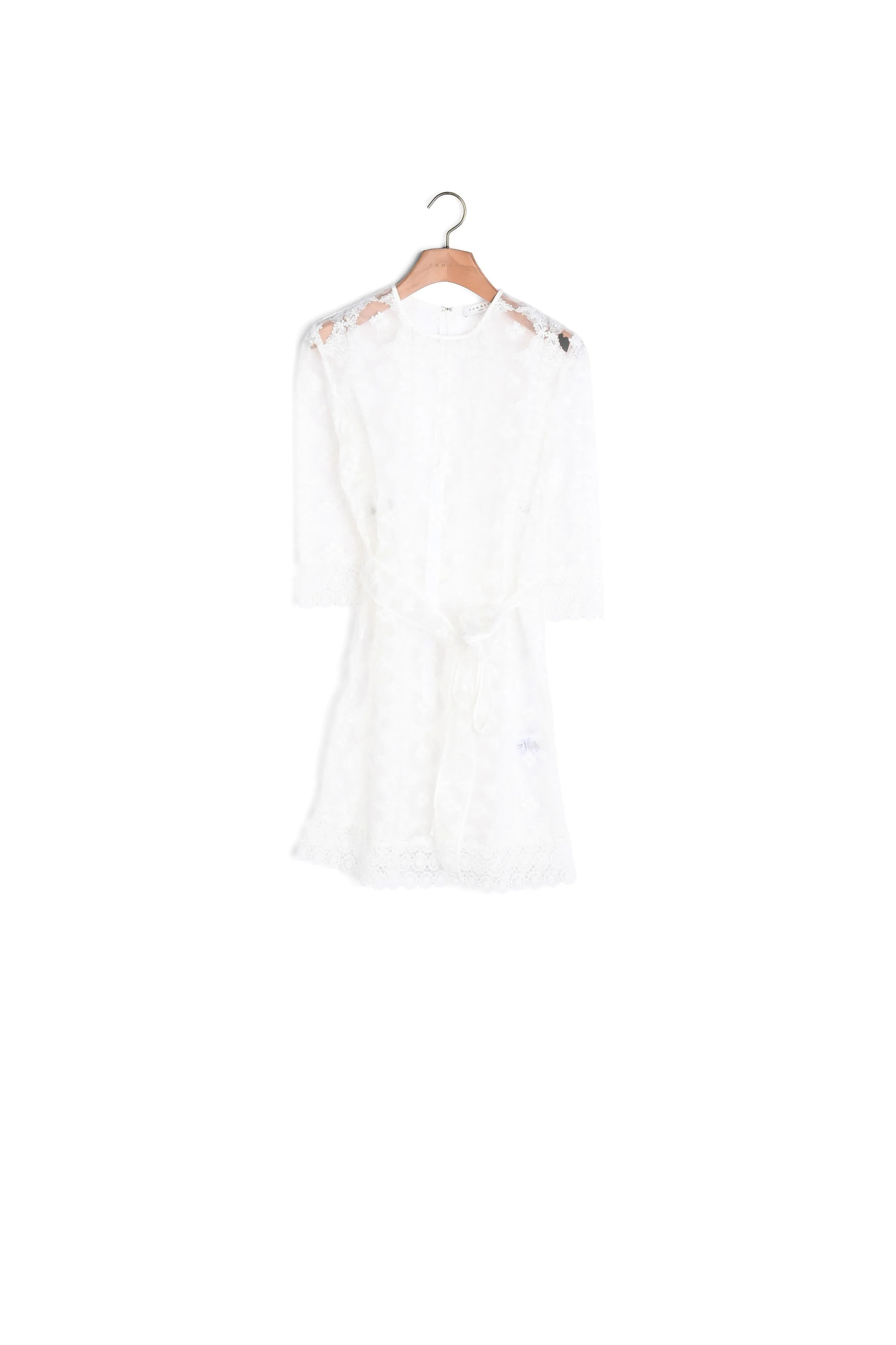 Robe dentelle all over avec transparence