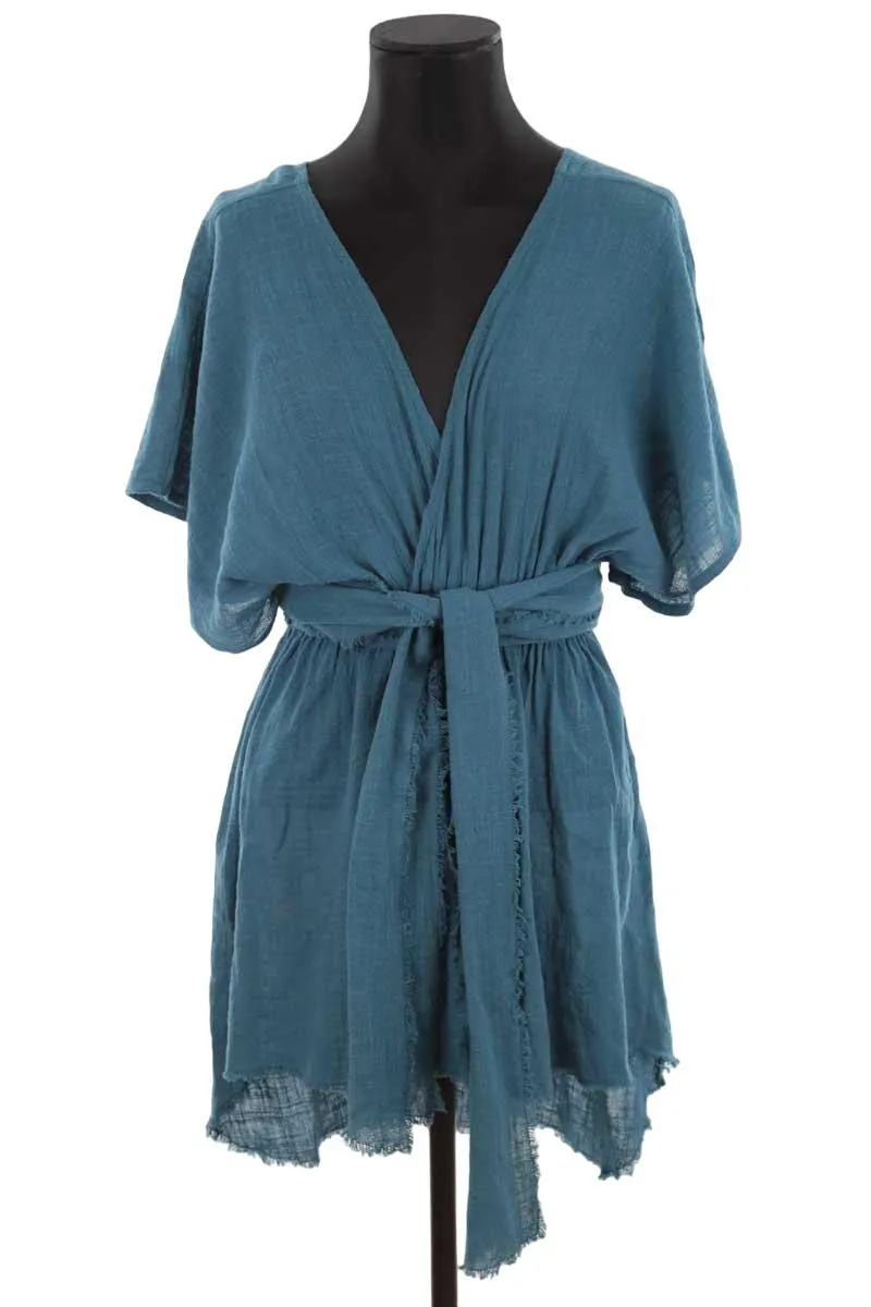 Robe en coton  Maison Saint Julien bleu. Matière principale coton. Taille 36.