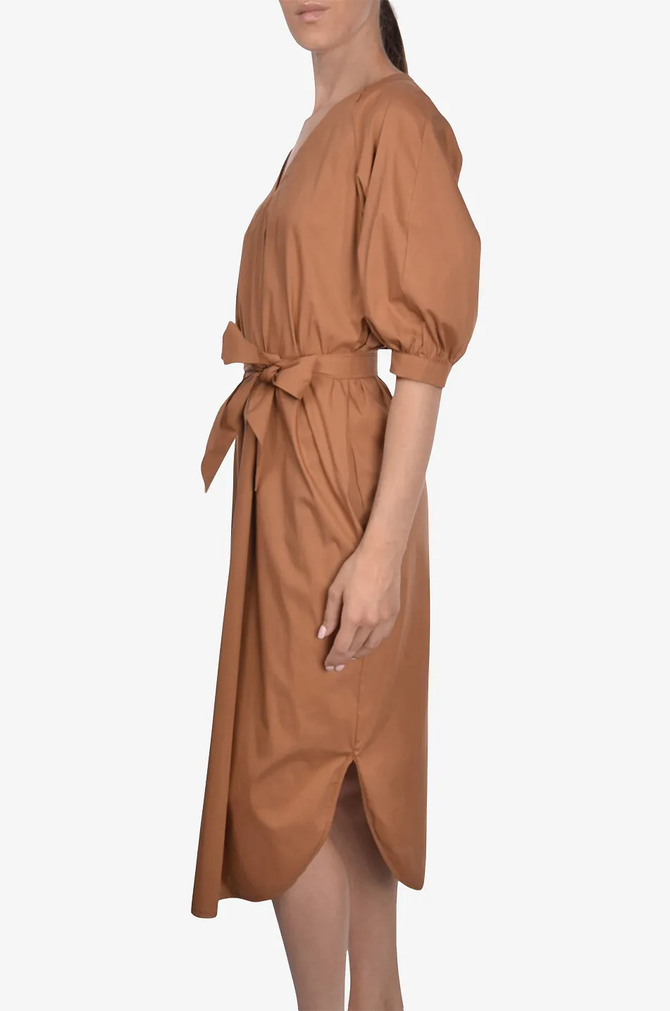 Robe midi en coton