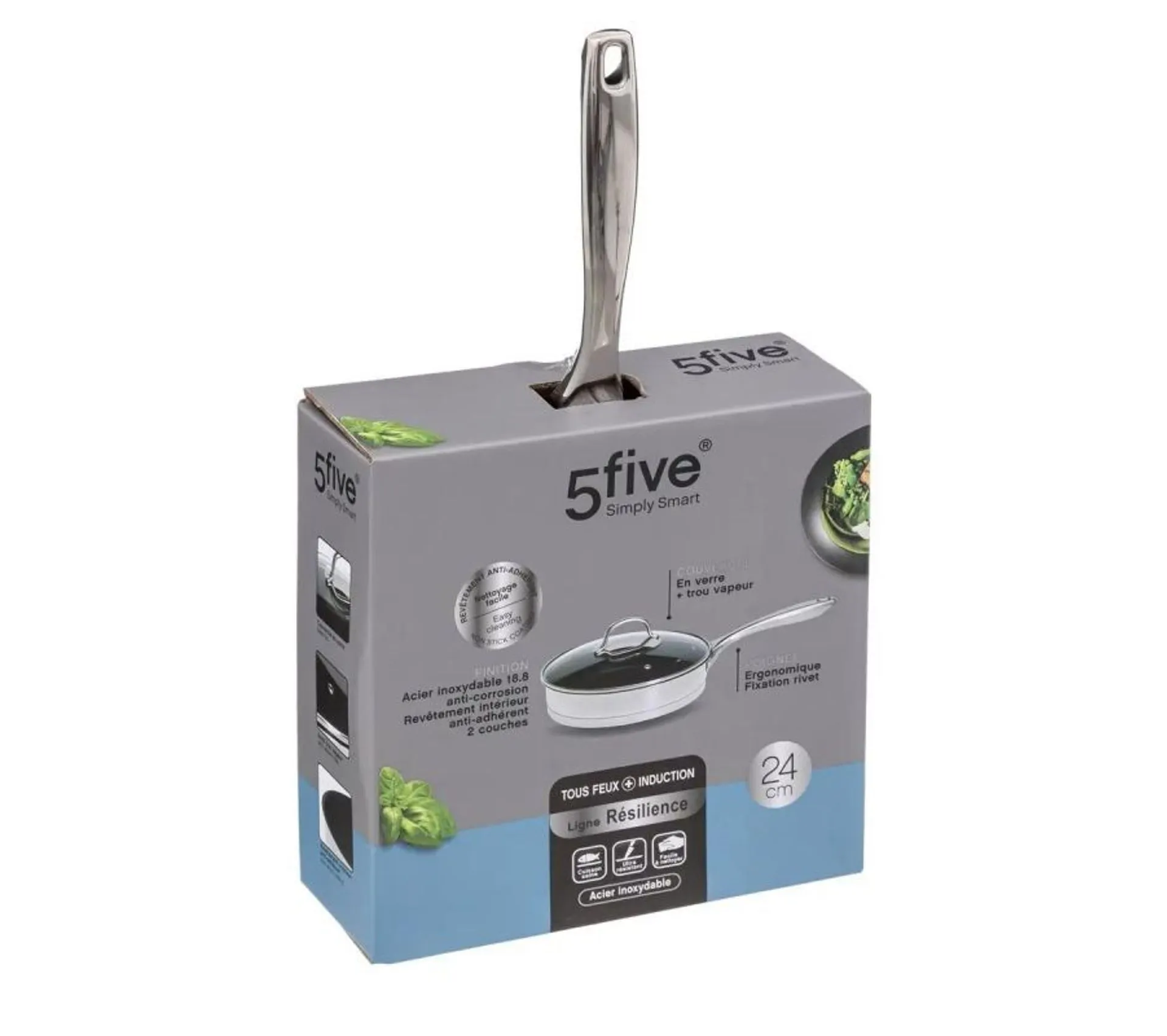 Sauteuse En Inox "résilience" 24cm Gris