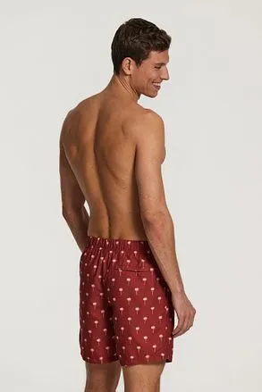 Shiwi Short de Bain Palmiers Rouge 1431110222-303 commander 