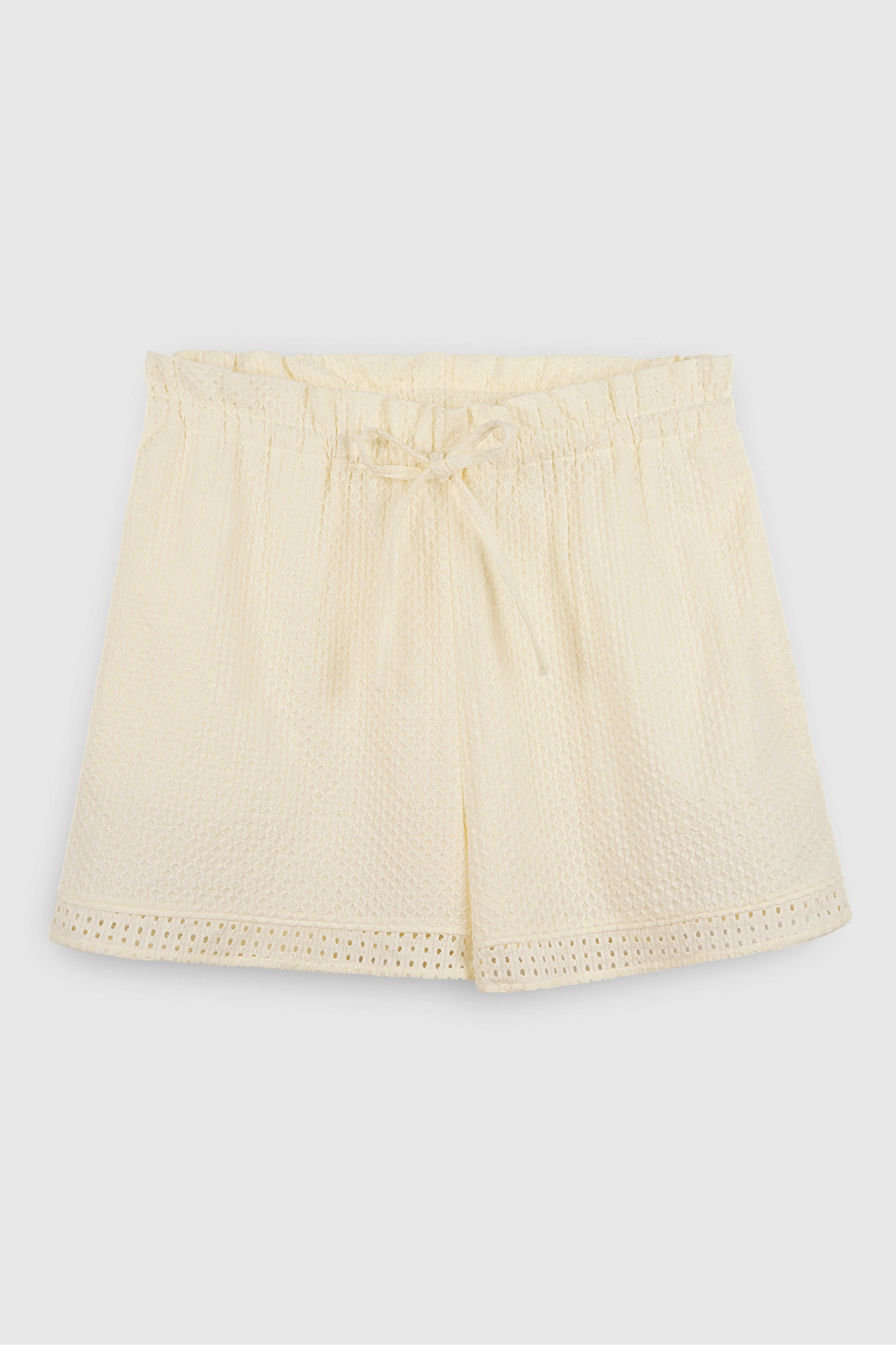 Short en broderie anglaise S-CRONY MIDDLE WHITE