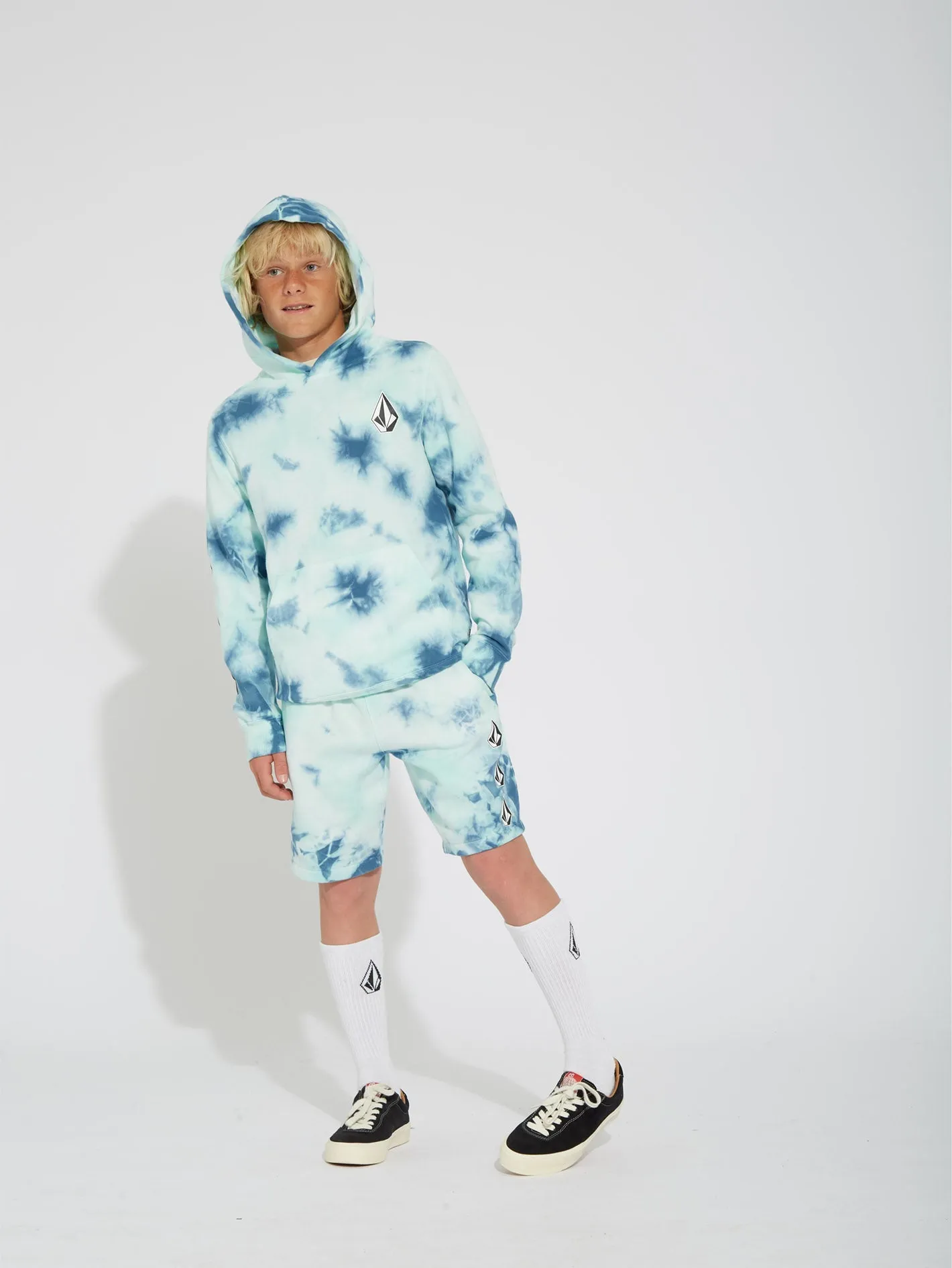 Short Iconic Stone Plus Fleece - TEMPLE TEAL - (ENFANT)