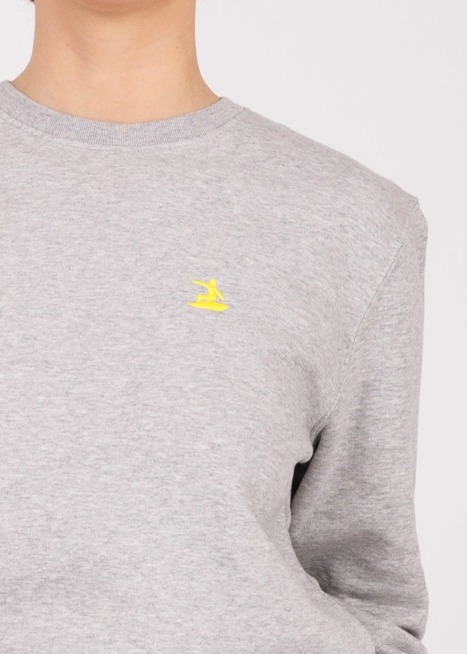 Sweat brodé grey - yellow Easysurf