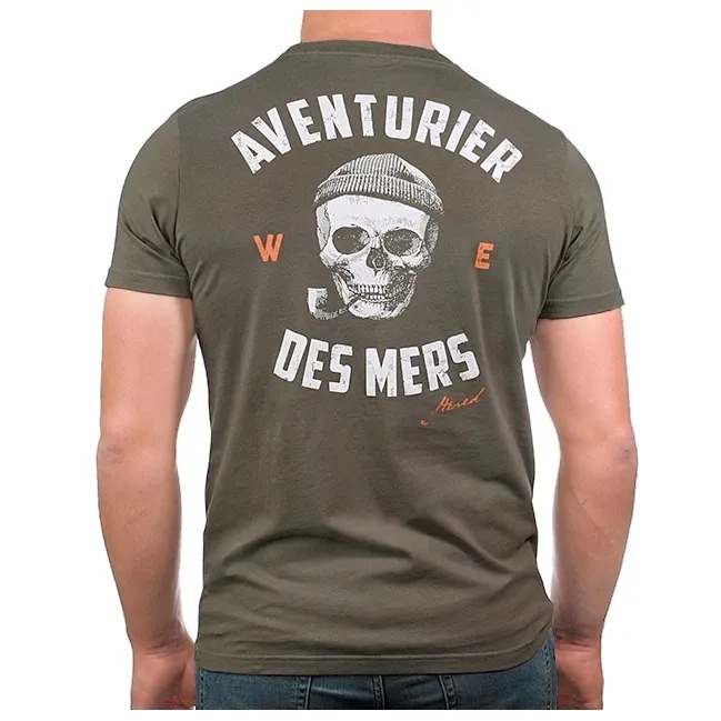 T-shirt Aventurier Remix Dos - Kaki
