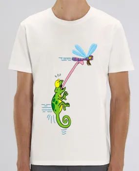 T-Shirt Caméléon et libellule par LAGUENY