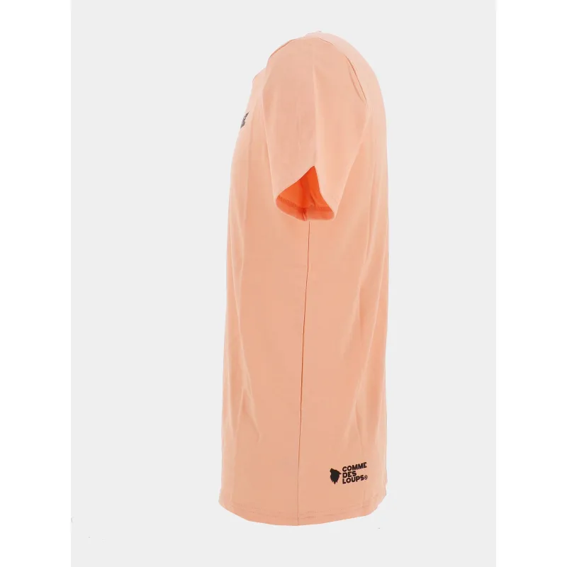 T-shirt uni classico orange homme - Comme Des Loups | wimod
