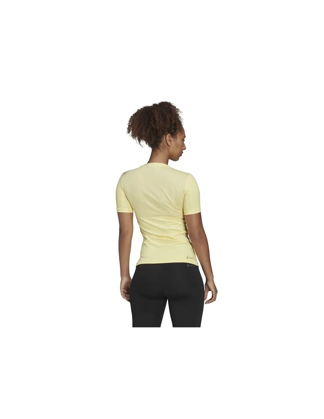 T-shirt à manches courtes adidas Techfit Training Femme Jaune