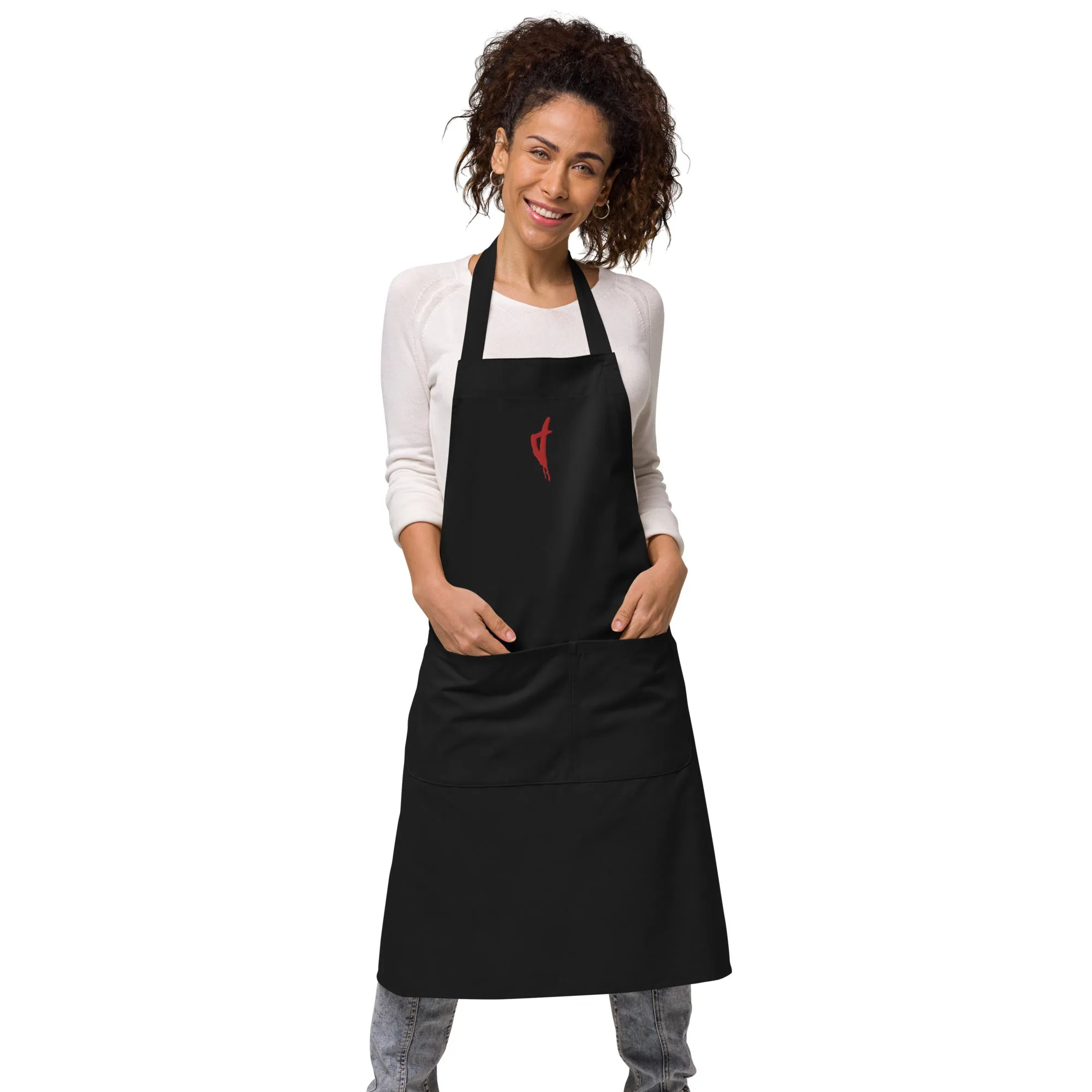 Tablier en coton bio Corse Rouge