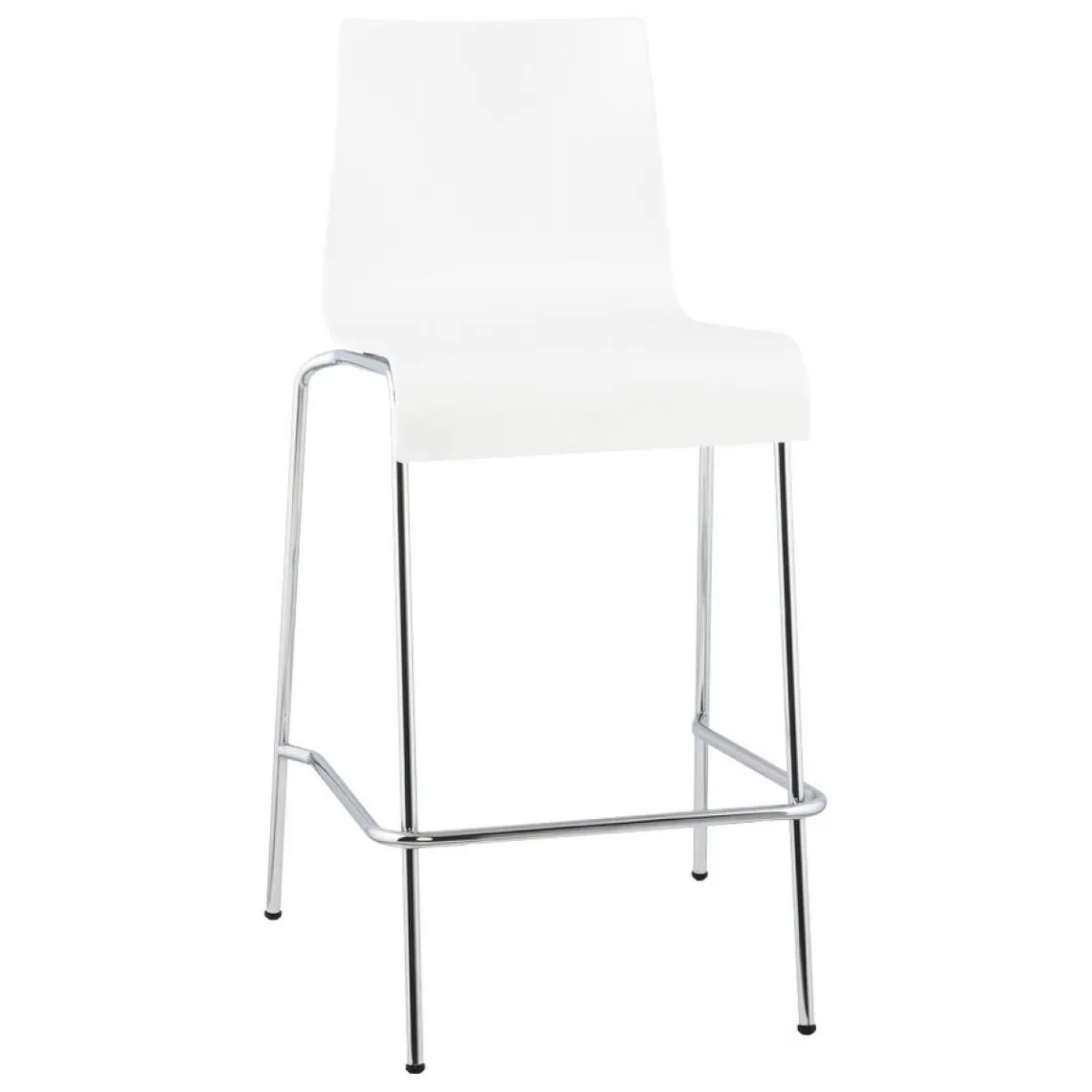 Tabouret de bar blanc en métal APRIO | Tabouret de bar 3 SUISSES