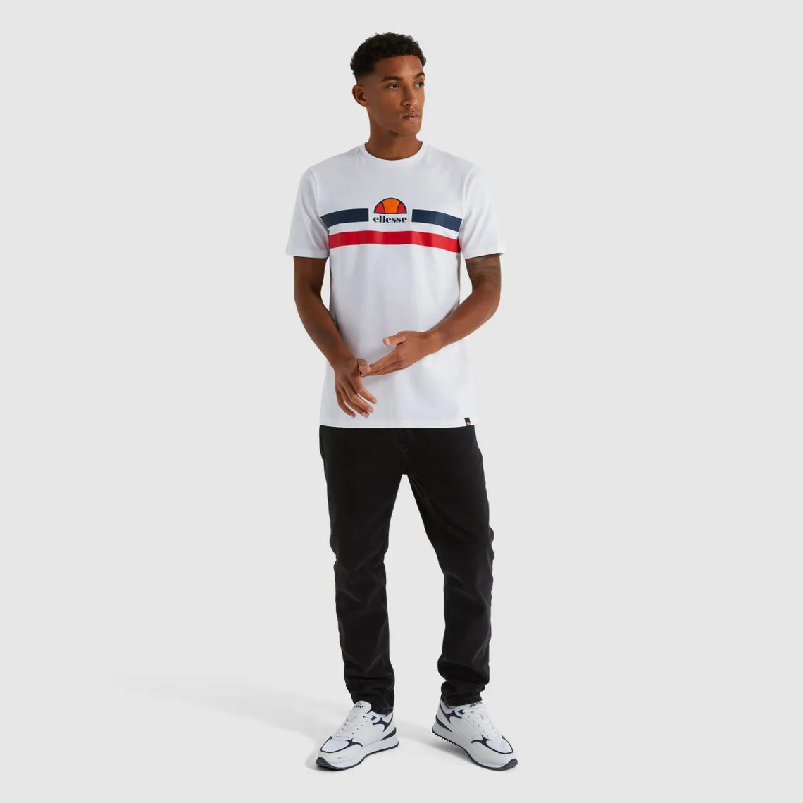 Tee-shirt homme APREL blanc en coton Ellesse prêt-à-porter - T-shirt / Polo Homme sur MenCorner