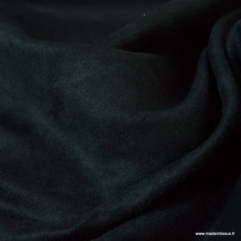 Tissu suédine ameublement habillement Noir