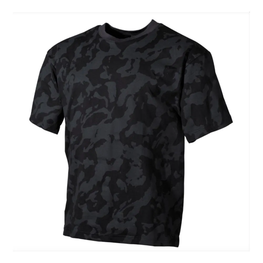 US T-SHIRT MANCHES COURTES NIGHT CAMO