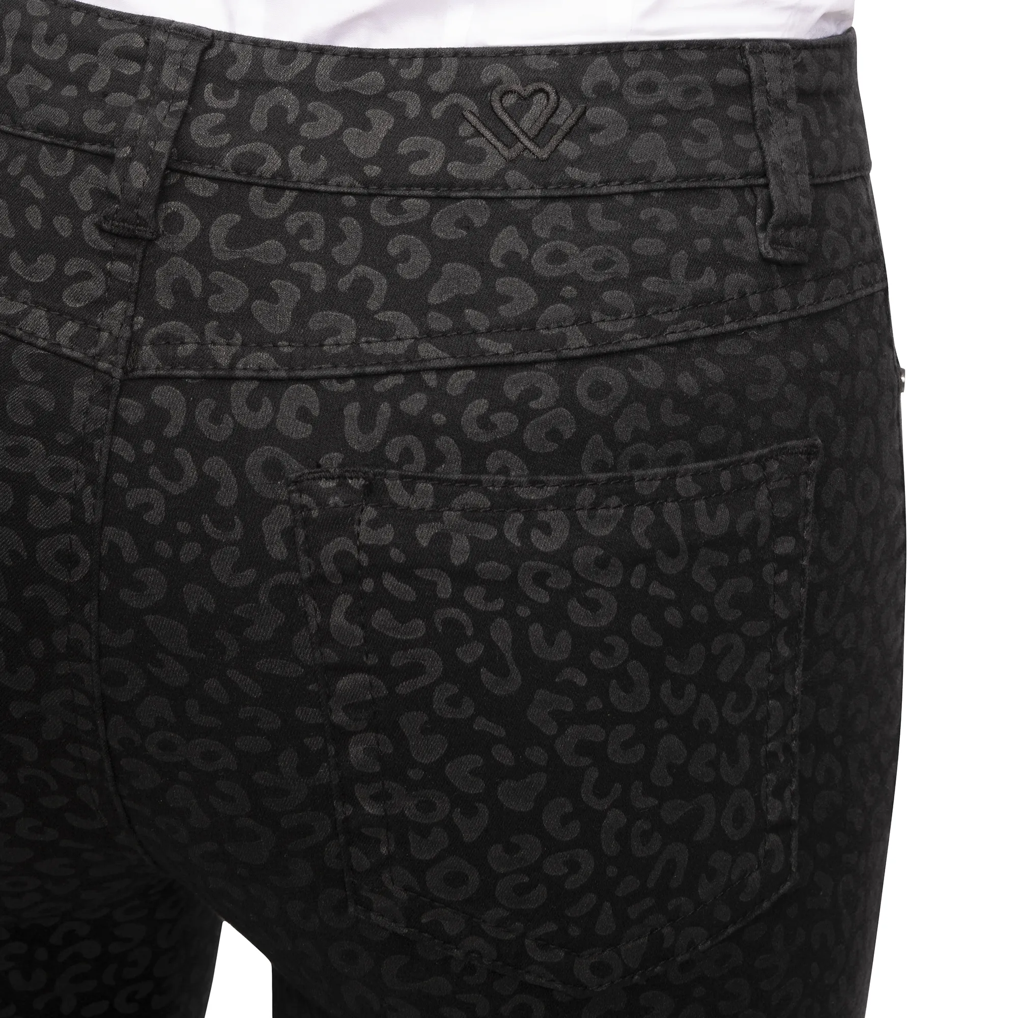Wonderjeans skinny L37 pouces, noir gris leo print