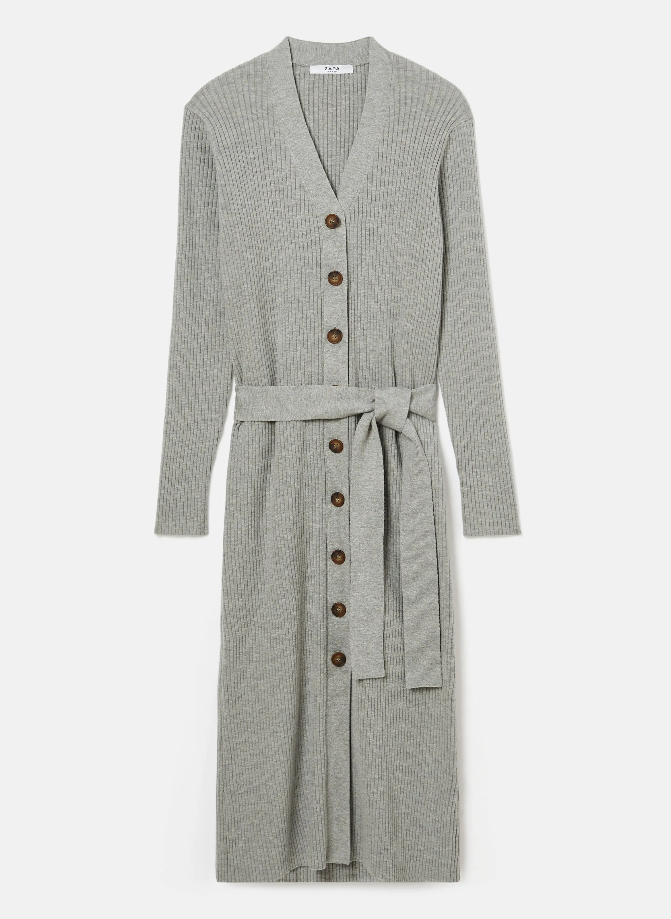 ZAPA  Robe longue droite - galiana - Gris